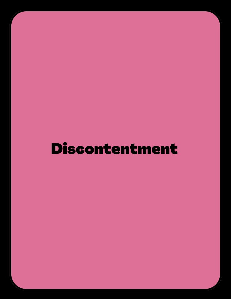 Discontentment Discontentment – Speak.Loves